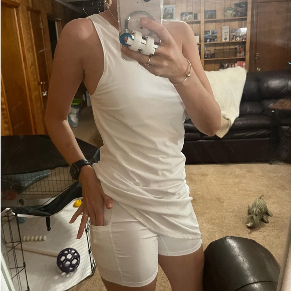 One shoulder Abercrombie athletic dress TALL
